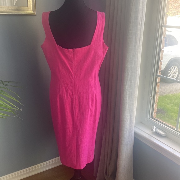 BNWT Femme Pink Linen Dress. Size 42/US 12 - Picture 4 of 5